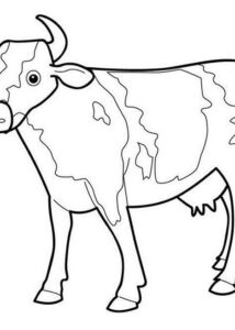 Desenhos de vacas – vaca grátis para colorir 06